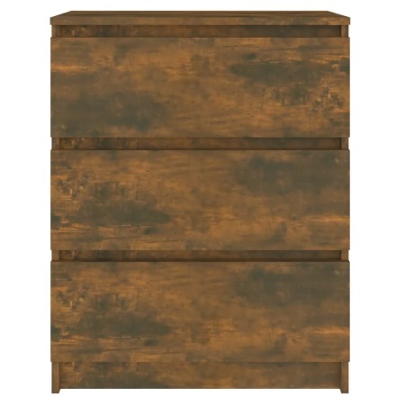 Credenza Rovere Fumo 60x35x76 cm in Legno Multistrato