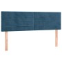 Testiere 2 pz Blu Scuro 72x5x78/88 cm in Velluto