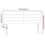 Testiere 2 pz Blu Scuro 72x5x78/88 cm in Velluto