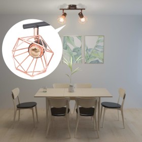 Plafoniera con 2 Lampadine a LED a Incandescenza 8 W