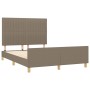 Giroletto con Testiera Tortora 140x190 cm in Tessuto