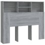 Testiera con Scomparti Grigio Sonoma 120x19x103,5 cm