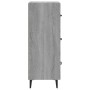 Credenza Grigio Sonoma 34,5x34x90 cm in Legno Multistrato