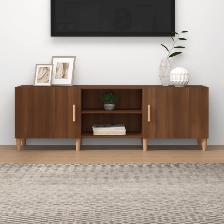 Mobile Porta TV Rovere Marrone 150x30x50cm in Legno Multistrato