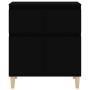 Credenza Nero 60x35x70 cm in Legno Multistrato