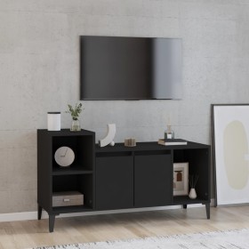 Mobile Porta TV Nero 100x35x55 cm in Legno Multistrato