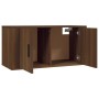 Mobili Porta TV a Parete 3 pz Rovere Marrone 80x34,5x40 cm