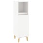 Set Mobili da Bagno 3 pz Bianco in Legno Multistrato