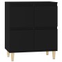 Credenza Nero 60x35x70 cm in Legno Multistrato