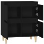 Credenza Nero 60x35x70 cm in Legno Multistrato