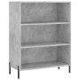 Credenza Grigio Cemento 69,5x34x180 cm in Legno Multistrato