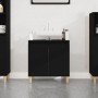 Mobile Lavabo Nero 58x33x60 cm in Legno Multistrato