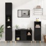 Mobile Lavabo Nero 80x33x60 cm in Legno Multistrato