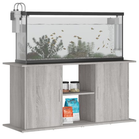 Supporto Acquario 121x41x58 cm Legno Multistrato Grigio Sonoma