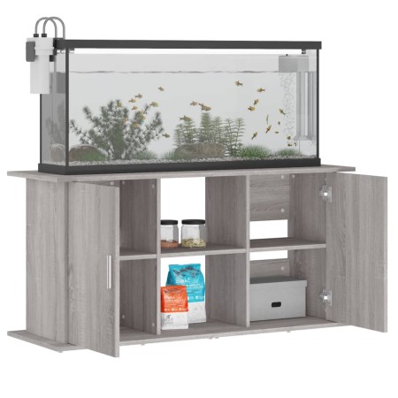 Supporto Acquario 121x41x58 cm Legno Multistrato Grigio Sonoma