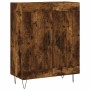 Credenza Rovere Fumo 69,5x34x90 cm in Legno Multistrato