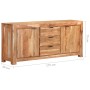 Credenza 175x40x75 cm in Legno Massello di Acacia