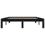 Giroletto Nero in Legno Massello 135x190 cm Double