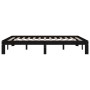 Giroletto Nero in Legno Massello 135x190 cm Double