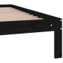 Giroletto Nero in Legno Massello 135x190 cm Double