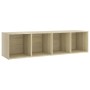 Mobile Porta TV Rovere Sonoma 142,5x35x36,5cm Legno Multistrato