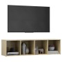 Mobile Porta TV Rovere Sonoma 142,5x35x36,5cm Legno Multistrato