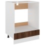 Mobile da Forno Rovere Marrone 60x46x81,5 cm Legno Multistrato