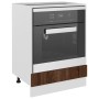 Mobile da Forno Rovere Marrone 60x46x81,5 cm Legno Multistrato