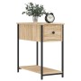 Comodini 2 pz Rovere Sonoma 30x60x60 cm in Legno Multistrato