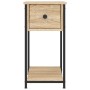 Comodini 2 pz Rovere Sonoma 30x60x60 cm in Legno Multistrato