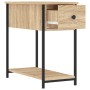 Comodini 2 pz Rovere Sonoma 30x60x60 cm in Legno Multistrato