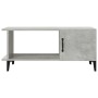Tavolino da Salotto Grigio Cemento 90x50x40cm Legno Multistrato