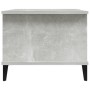 Tavolino da Salotto Grigio Cemento 90x50x40cm Legno Multistrato