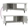Tavolino da Salotto Grigio Cemento 90x50x40cm Legno Multistrato