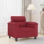 Poltrona Rosso Vino 60 cm in Similpelle