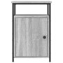 Comodini 2 pz Grigio Sonoma 40x42x60 cm in Legno Multistrato