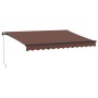 Tenda Sole Retrattile Manuale 350x250 cm Marrone