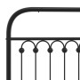 Testiera in Metallo Nero 200 cm