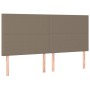 Giroletto a Molle con Materasso Tortora 180x200 cm in Tessuto