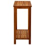 Tavolo Consolle da Giardino 80x35x75cm Legno Massello di Acacia