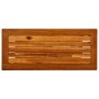 Tavolo Consolle da Giardino 80x35x75cm Legno Massello di Acacia