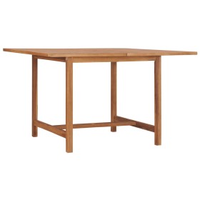 Tavolo Pranzo da Giardino Ø110x110x75 cm Legno Massello di Teak