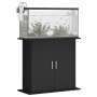 Supporto per Acquario 81x36x73 cm in Legno Multistrato Nero