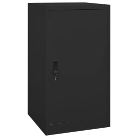 Armadio Porta Sella Nero 53x53x105 cm in Acciaio