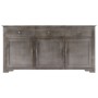 Credenza Grigia 160x40x80 cm Legno Massello di Mango