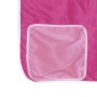 Letto a Soppalco con Tende Bambini Rosa 90x200 cm Massello Pino