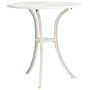 Tavolo da Giardino Bianco 62x62x65 cm in Alluminio Pressofuso