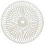 Tavolo da Giardino Bianco 62x62x65 cm in Alluminio Pressofuso