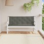 Cuscini Panca Giardino 2pz Grigio Scuro Mélange 150x50x7 cm