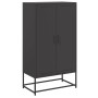 Credenza Nera 68,5x38,5x123,5 cm in Acciaio